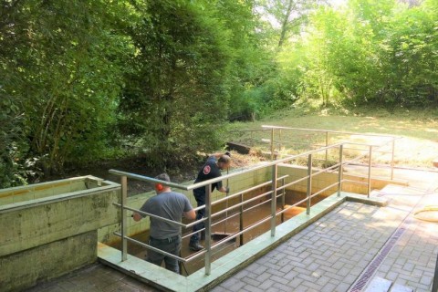 Wassertretbecken in Randringhausen ist wieder freigegeben